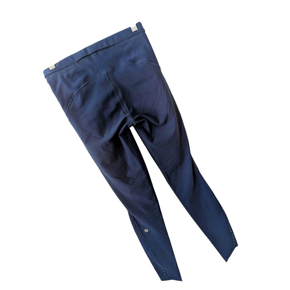 LULULEMON! ROYAL BLUE ULTRA STRETCH & COMPRESS REFLECTIVE ANKLE DOT LEGGINGS! XS